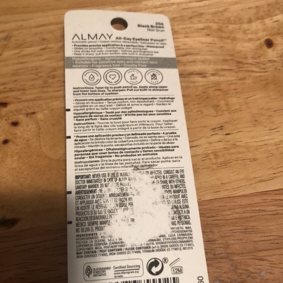 Almay All-Day Eyeliner Pencil 206 Black Brown Color - Picture 5 of 5